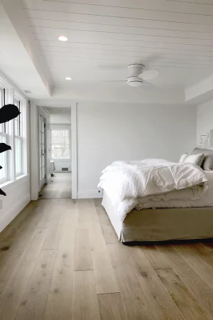 brighter white oak flooring bedroom