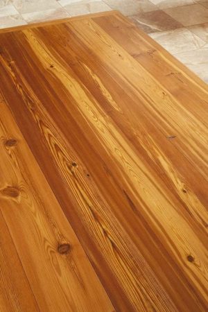 reclaimed heart pine closeup